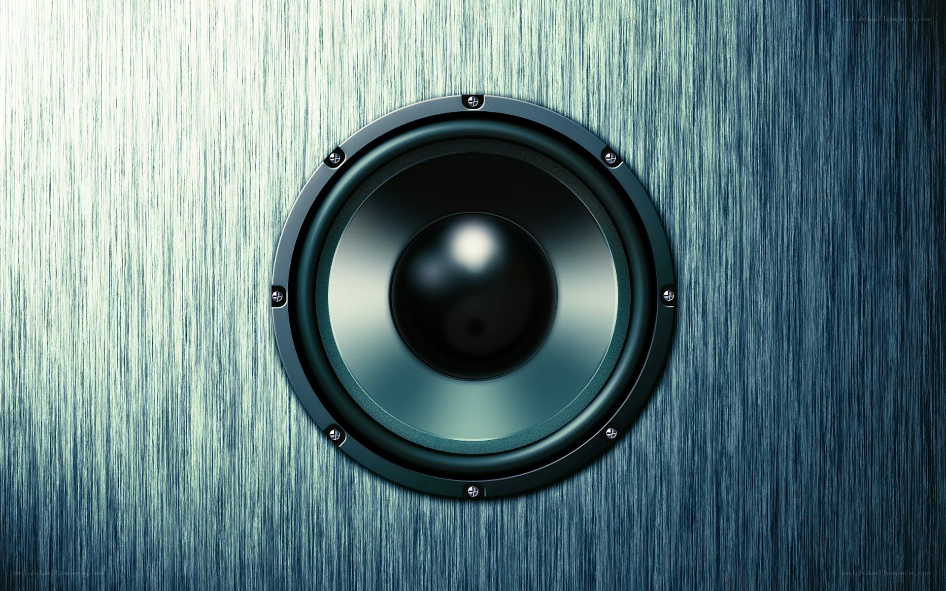 speaker on metal surface