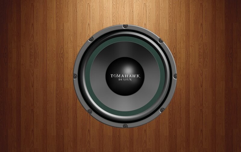 Speaker on Wood Floor