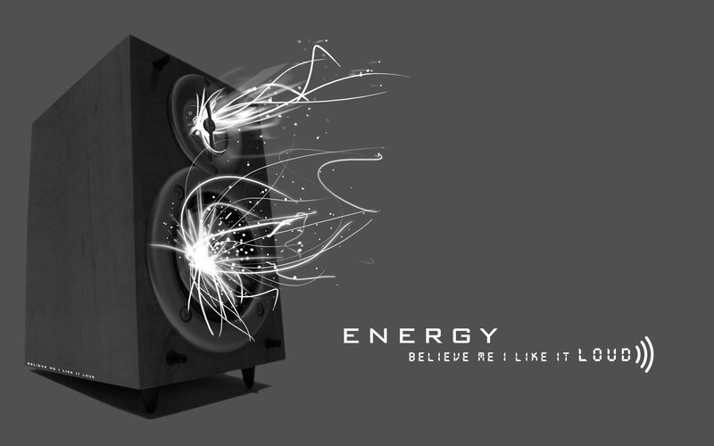 speaker with energy effect