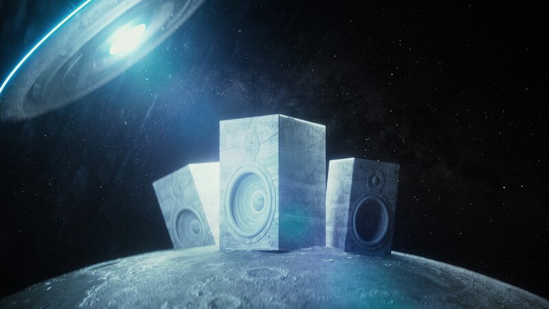 Speakers on Moon Surface