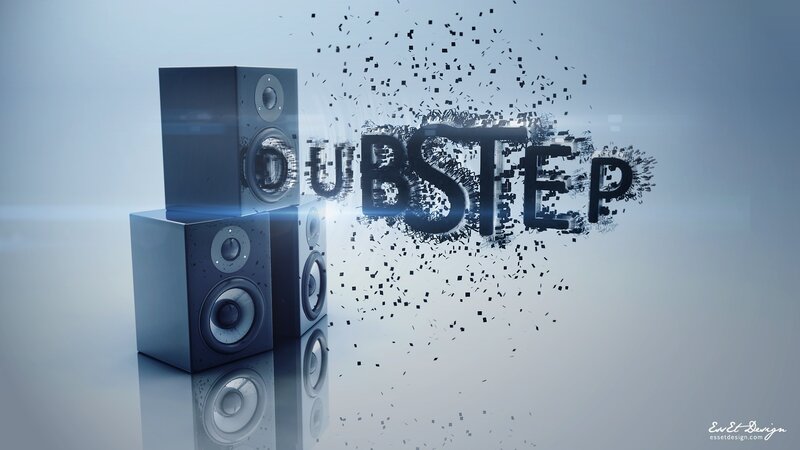 Speakers with Text — Blue, Dramatic