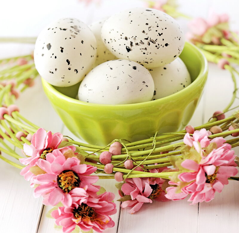 Speckled Eggs in Bowl