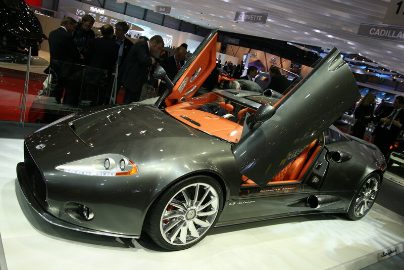 Spectacular sports car on display