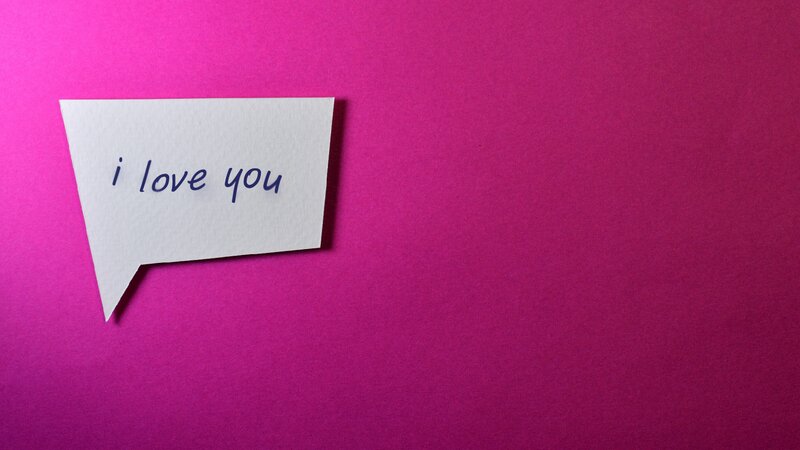 Speech Bubble on Pink