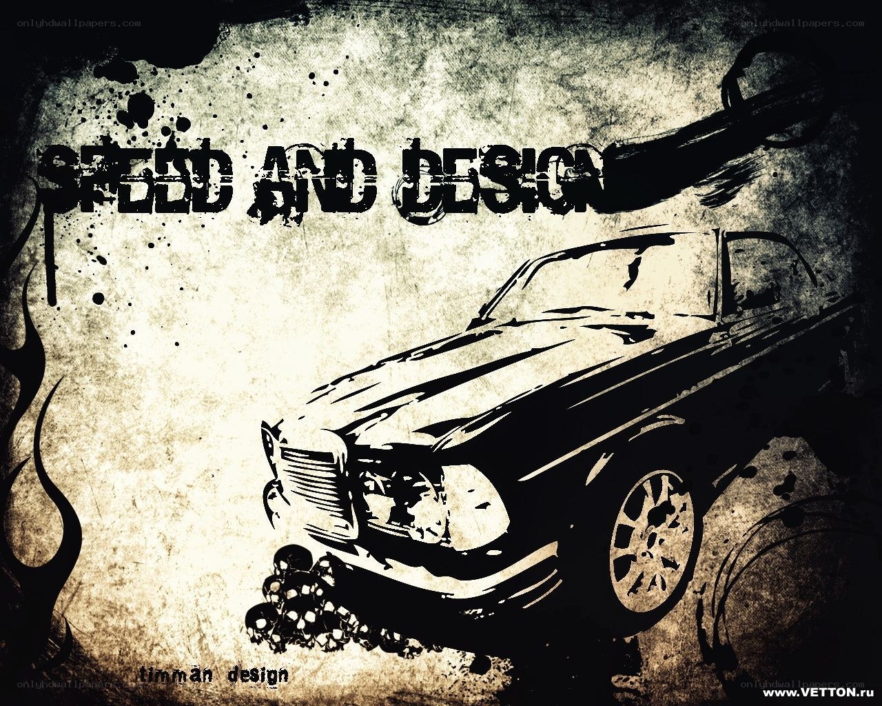 speed and design car art