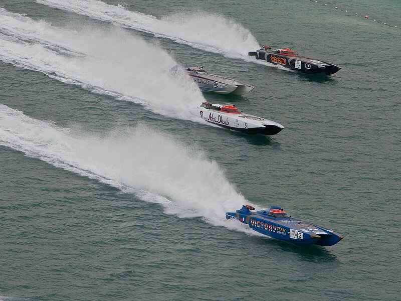 Speed Boats Racing — Blue
