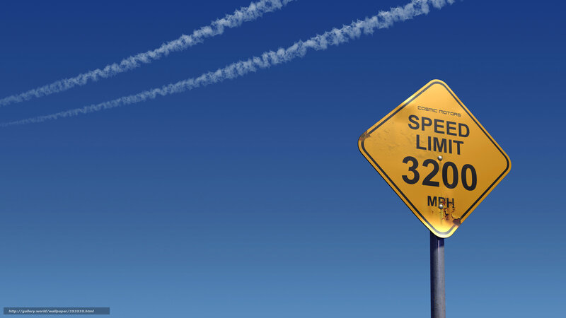 Speed Limit Sign — Blue
