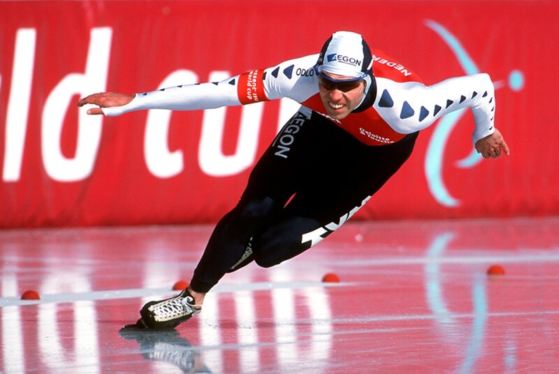Speed Skater in Action