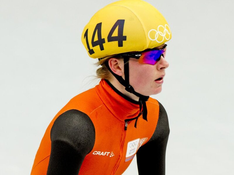 Speed Skater in Uniform