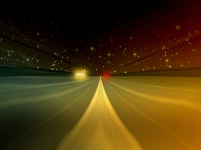 speed through star tunnel