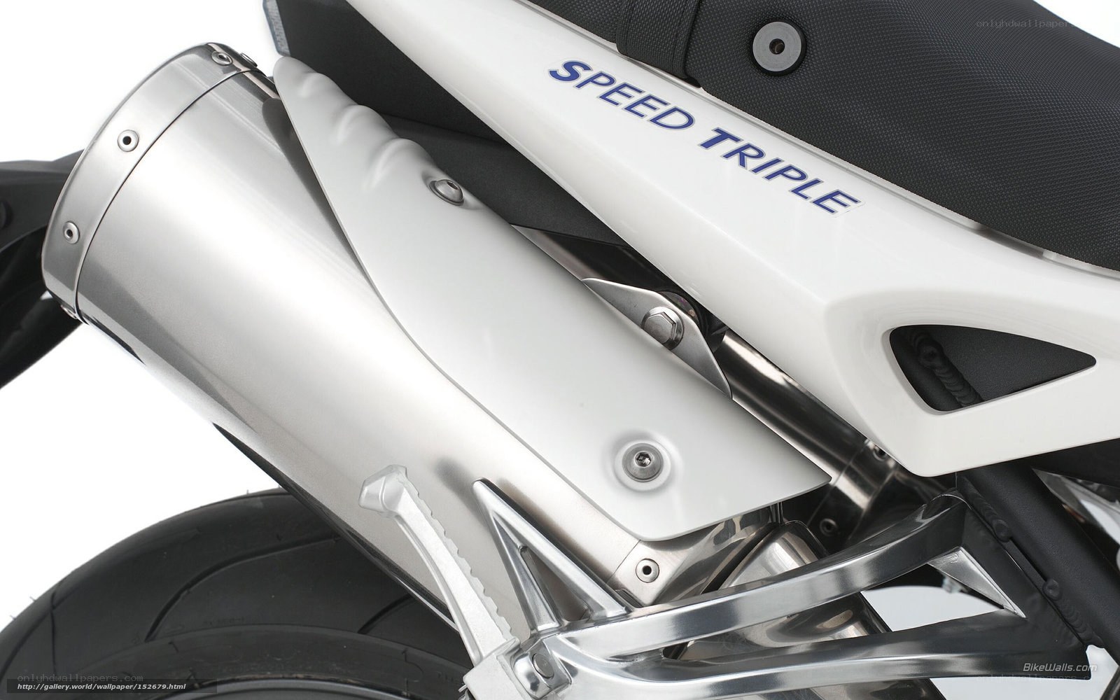 Speed Triple motorcycle exhaust