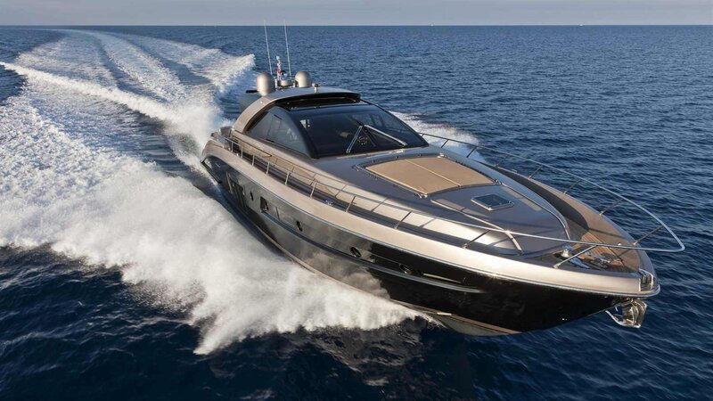 Speedboat on Ocean — Blue, Dynamic