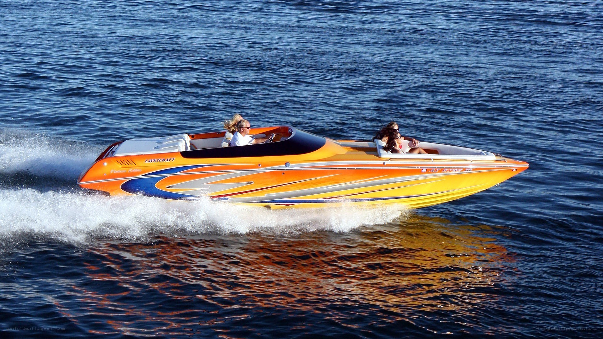 Speedboat on the water