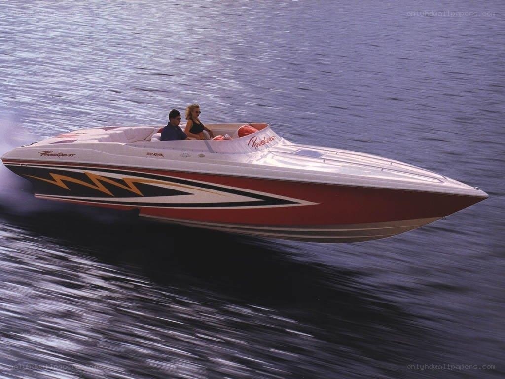 speedboat on the water