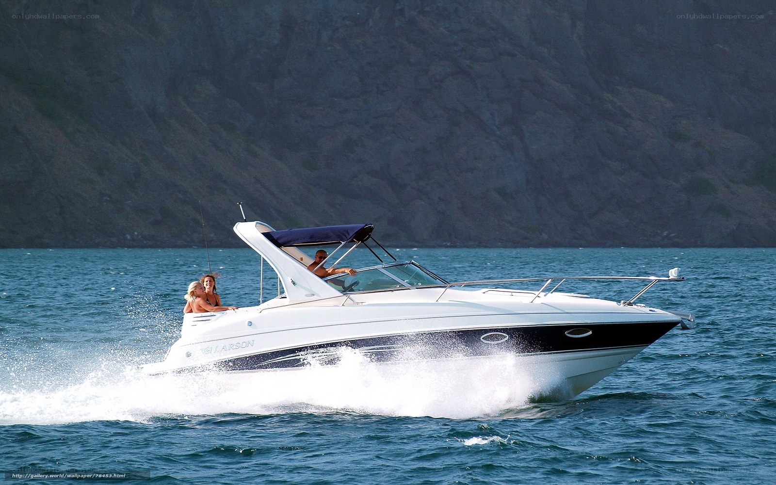 Speedboat on the water