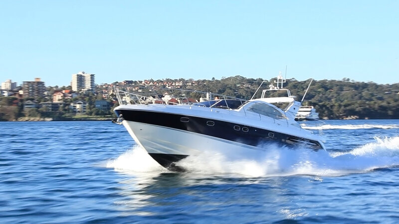 Speedboat on Water — Blue, Active, Afternoon