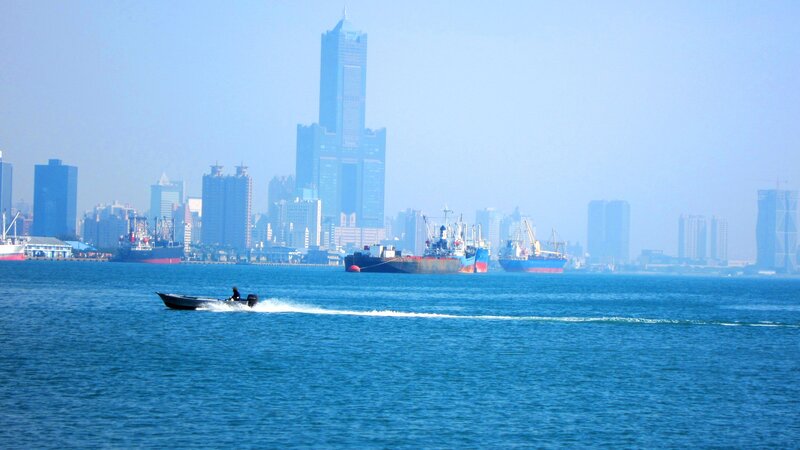 Speedboat on Water — Blue, Calm