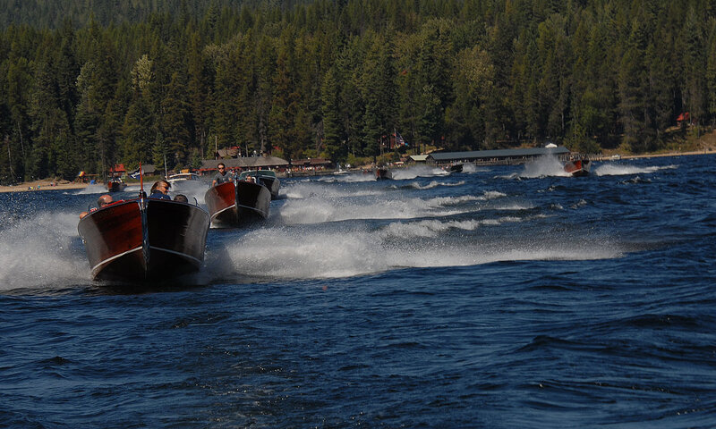 Speedboats on Lake