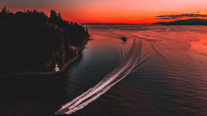 Speedboats on Water