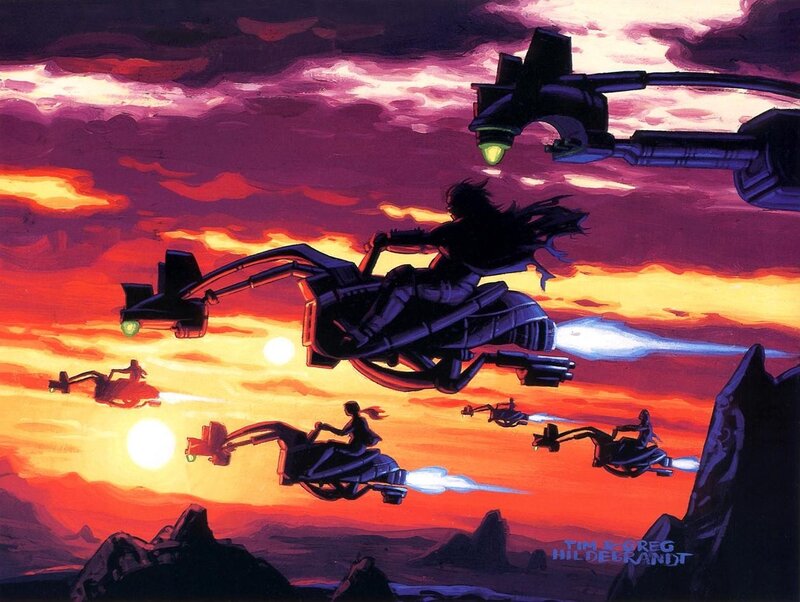 Speeder Bike Riders — Red