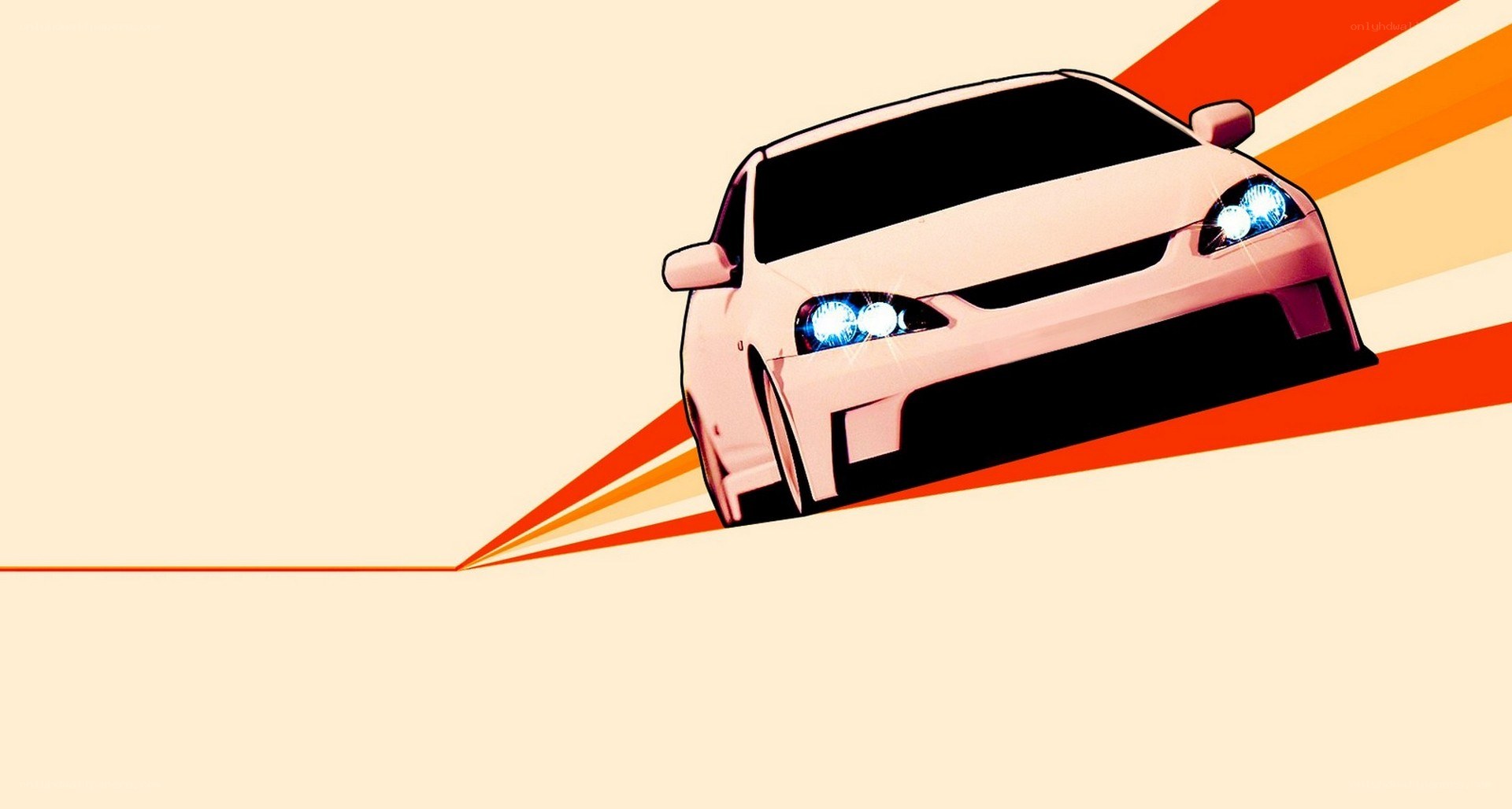 speeding car illustration