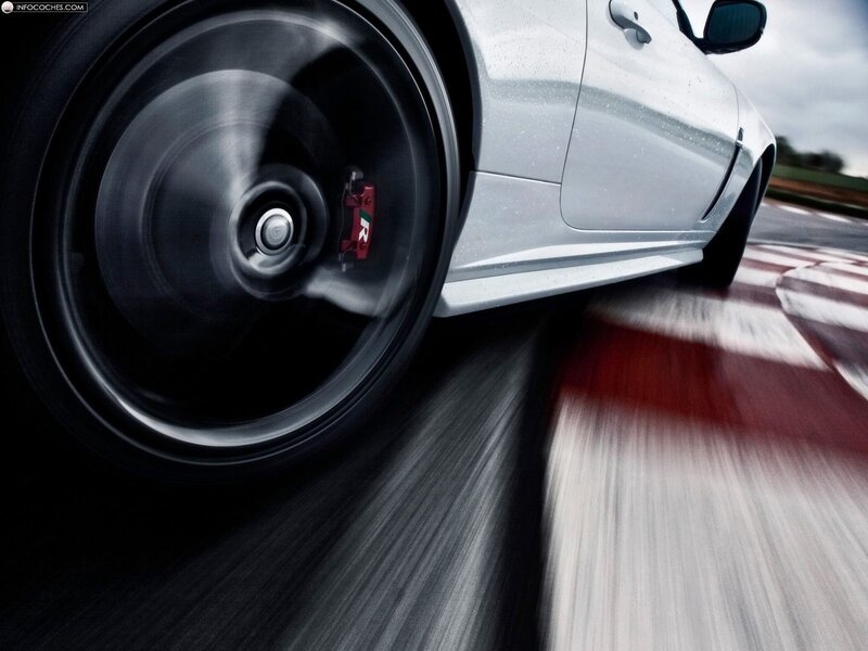 speeding car wheel