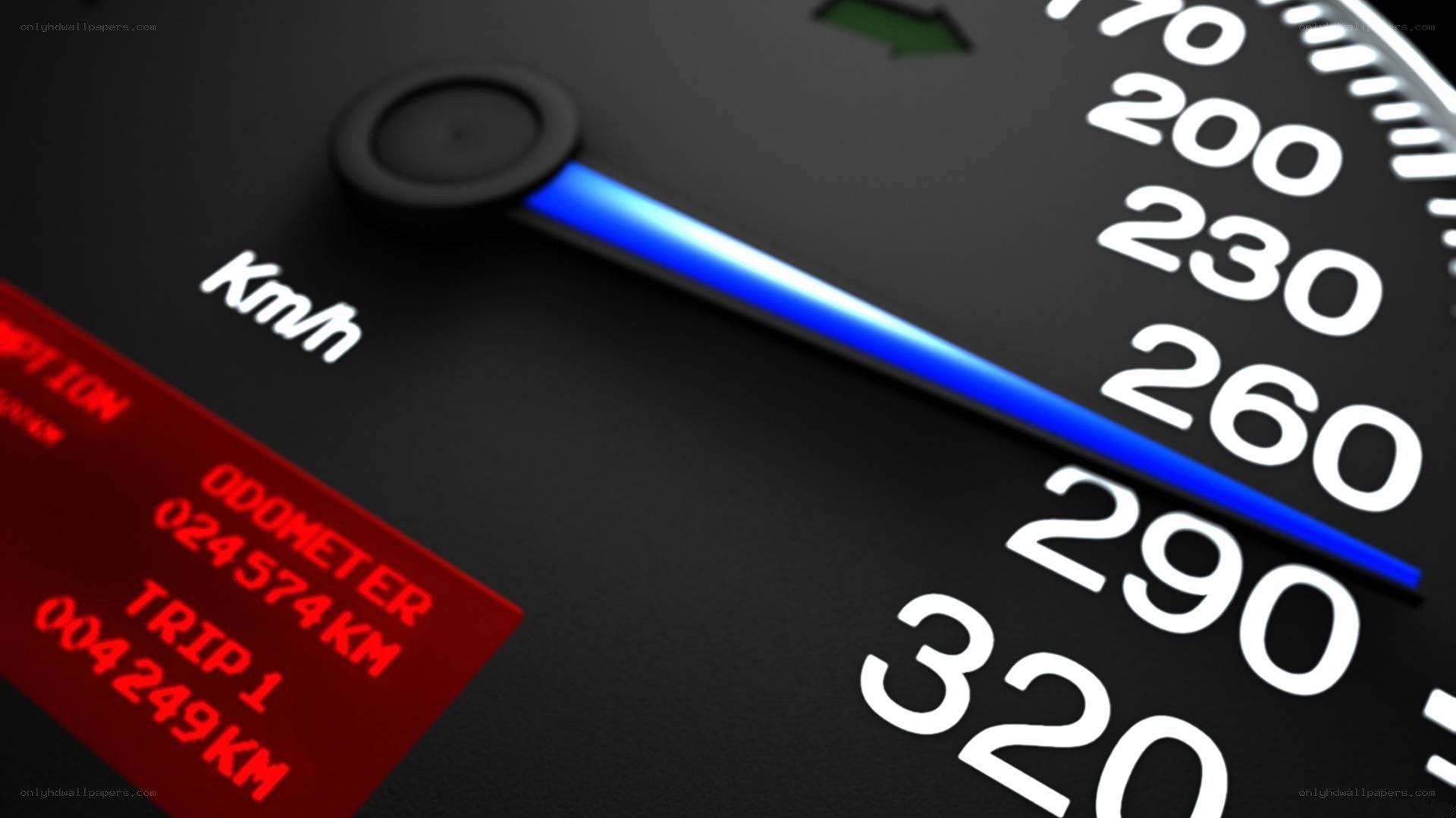 speedometer at high speed