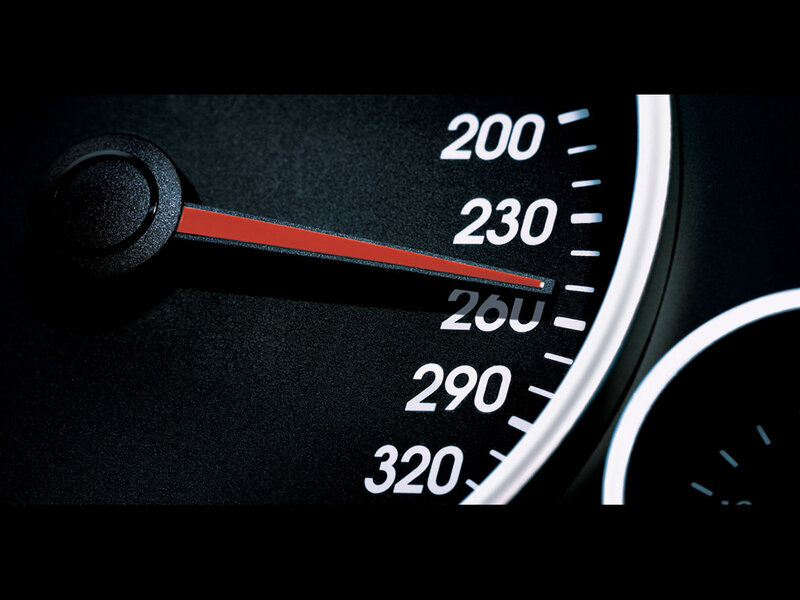 speedometer at high speed