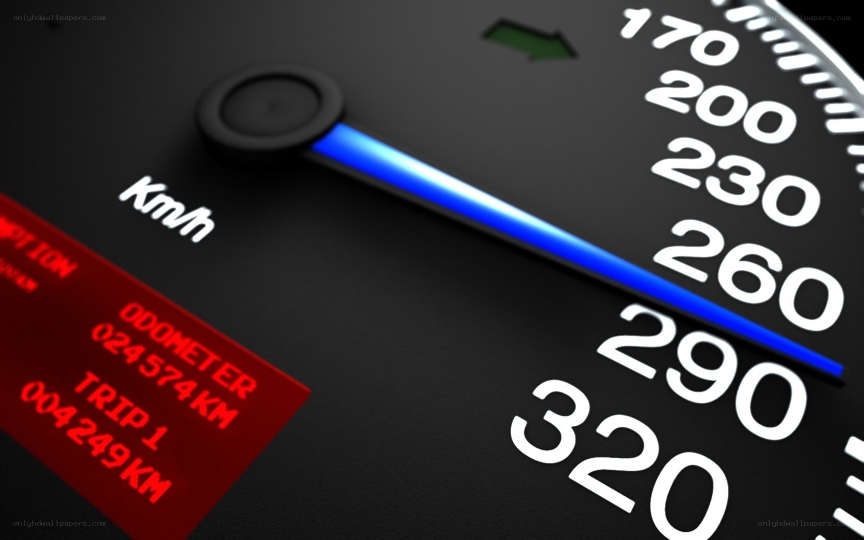 speedometer at high speed