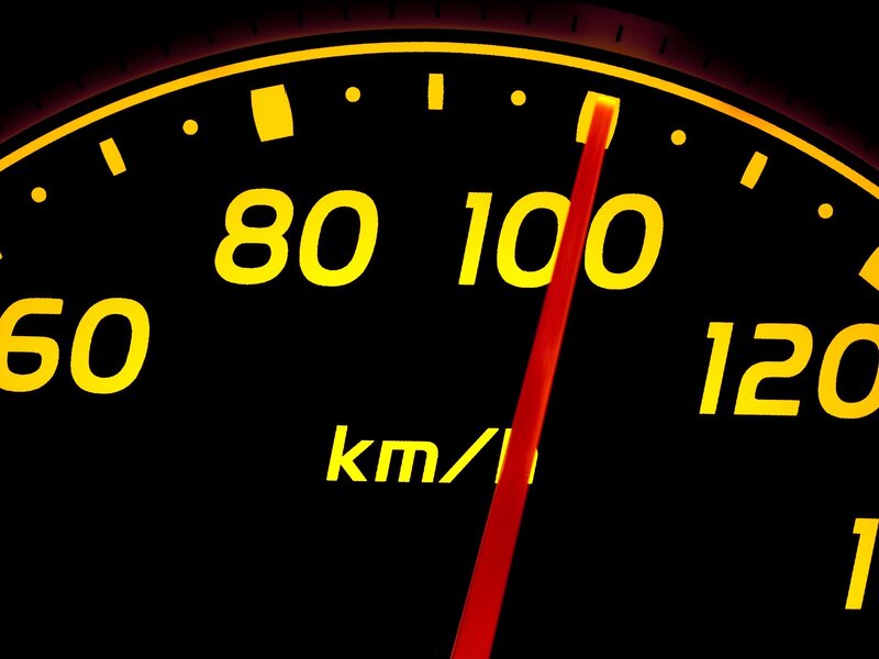 Speedometer Gauge — Black, Dramatic, Photograph, Needle, Numbers