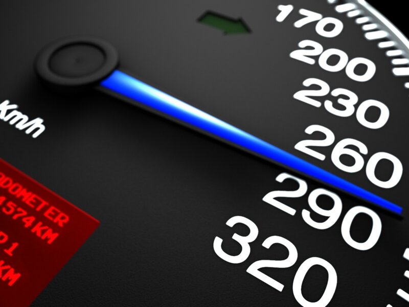 Speedometer Gauge — Black, Technical, 3d Render, Needle