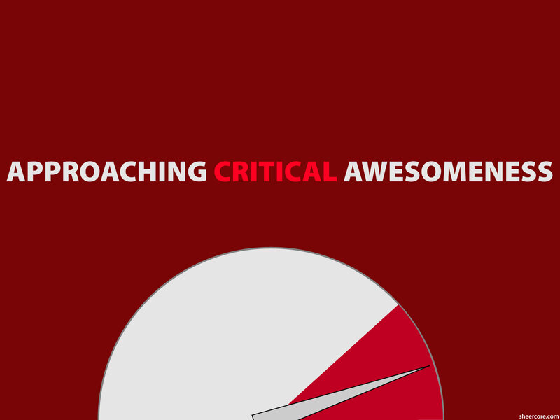 Speedometer Gauge — Red, Bold
