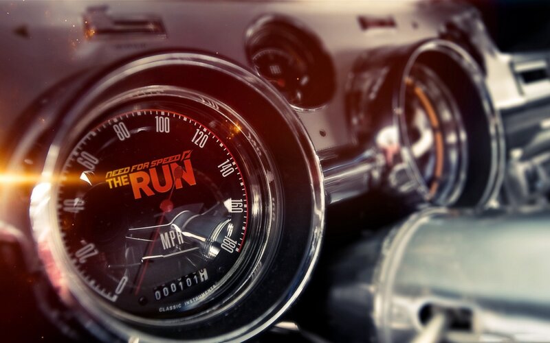 Speedometer in Car Interior — Black, Dramatic