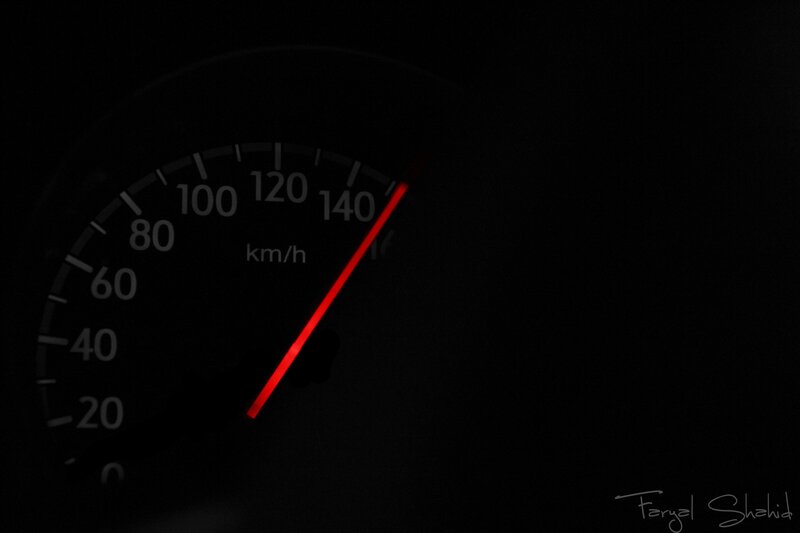 speedometer in the dark