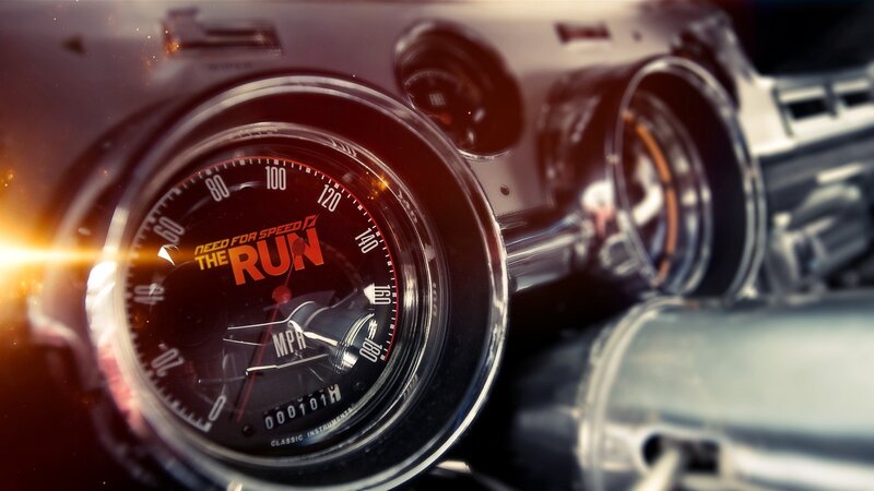 speedometer with game logo