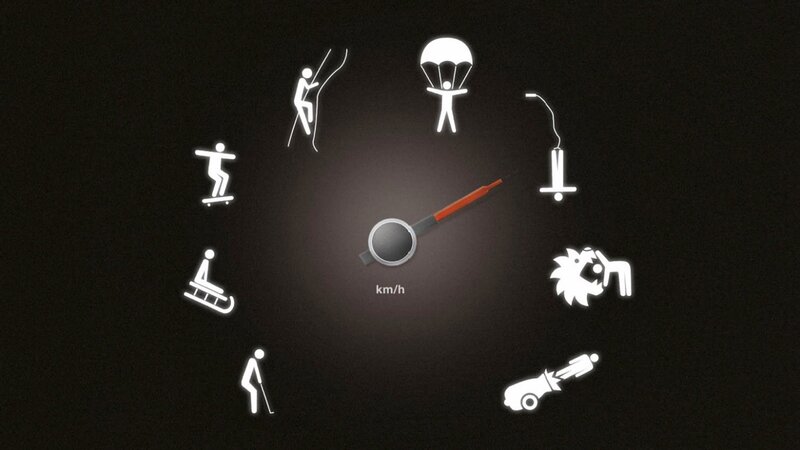 Speedometer with Icons