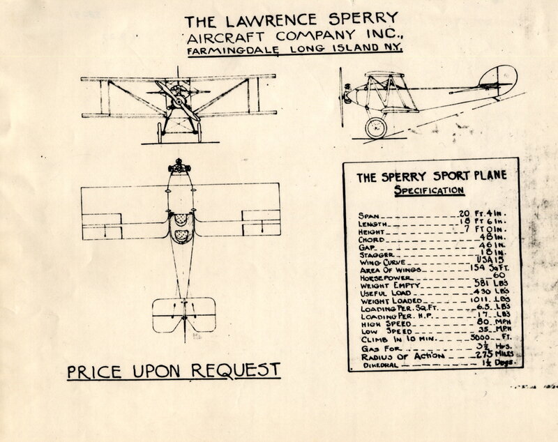 Sperry Sport Plane Brochure