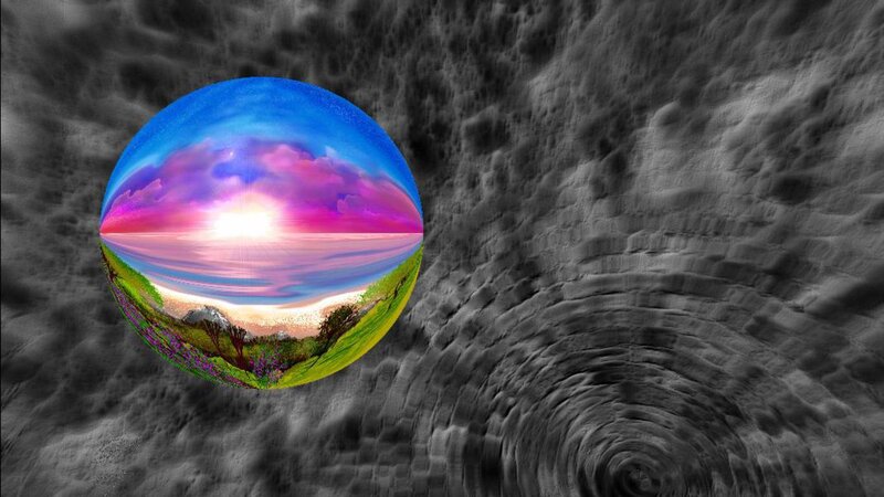 Sphere with Landscape
