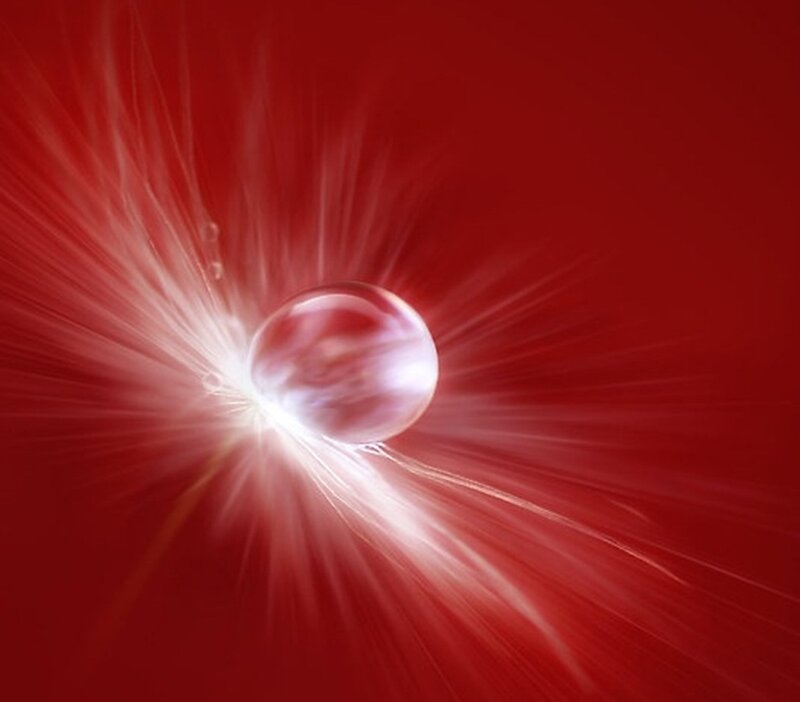 Sphere with Light Burst