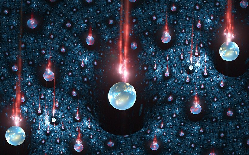 Spheres Falling in Space