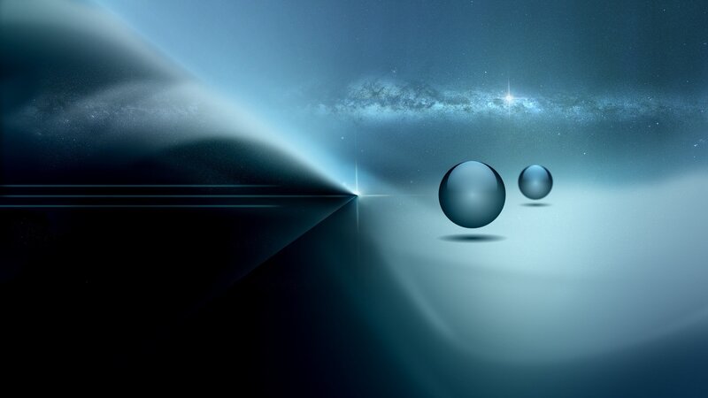 Spheres in Space — Blue