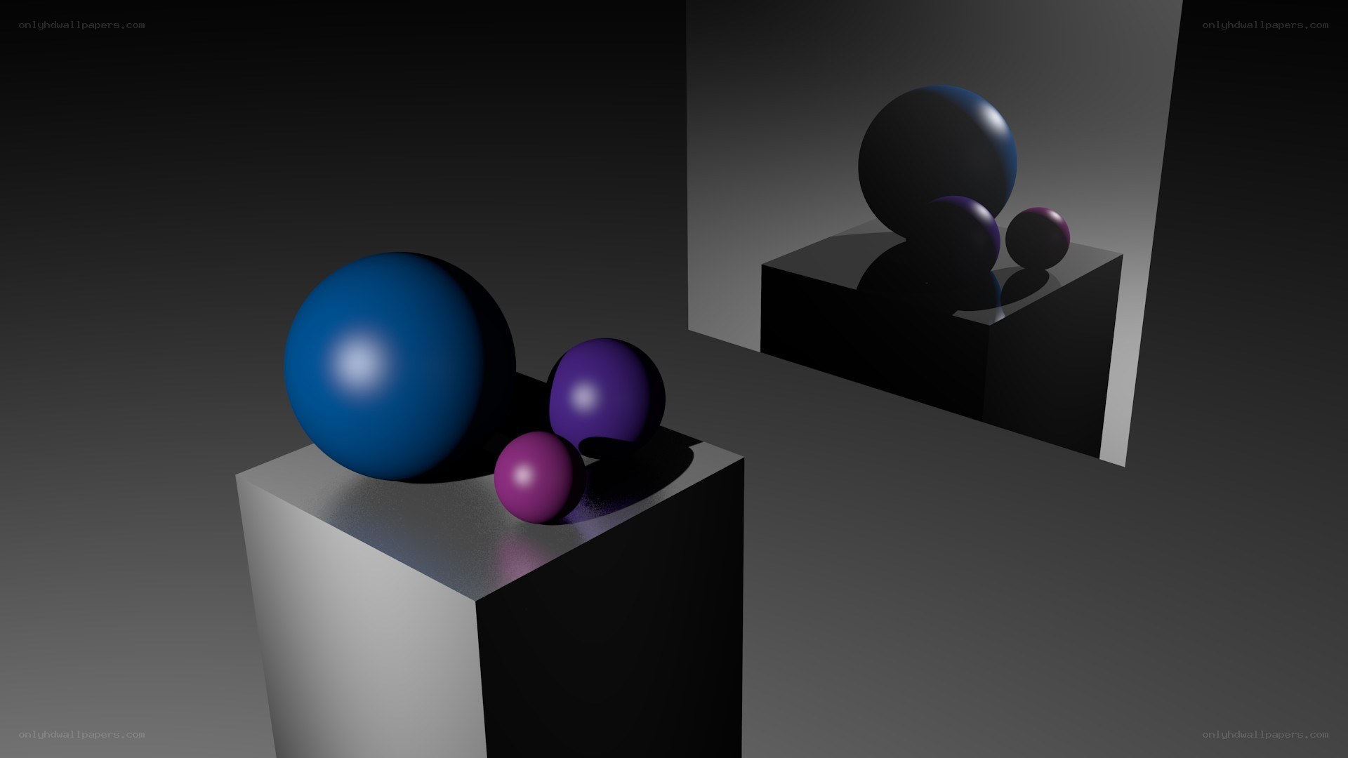 Spheres on a pedestal