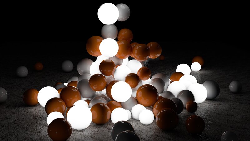 Spheres on Dark Surface