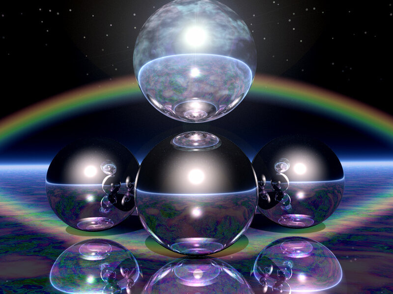 Spheres over a rainbow planet