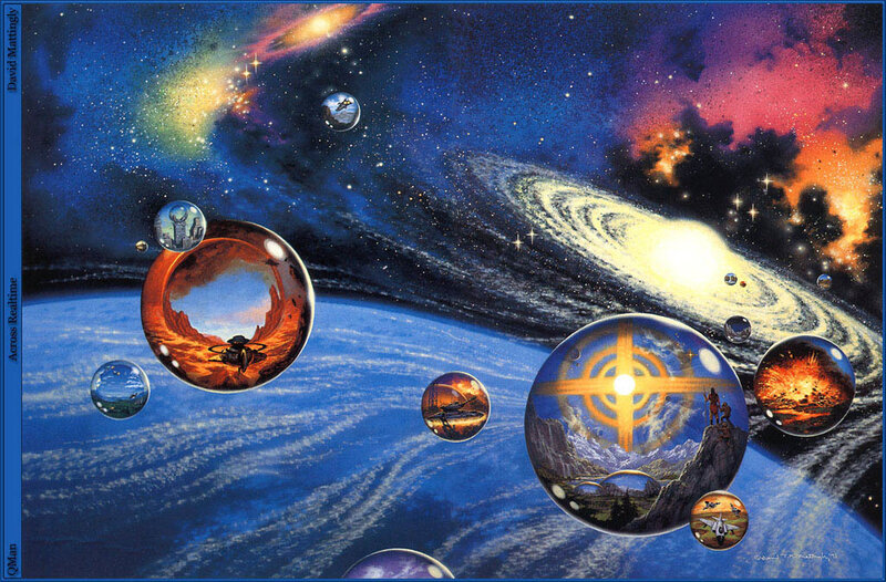 Spheres Showing Different Worlds
