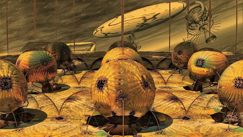 Spherical Alien Pods