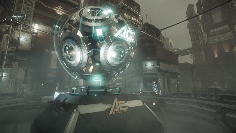 Spherical Drone in City