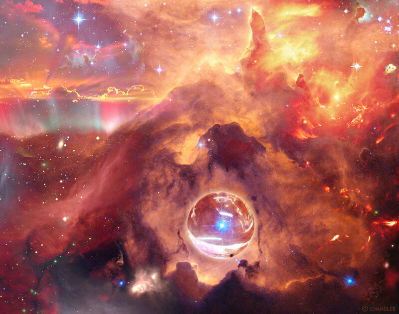 Spherical Nebula in Space
