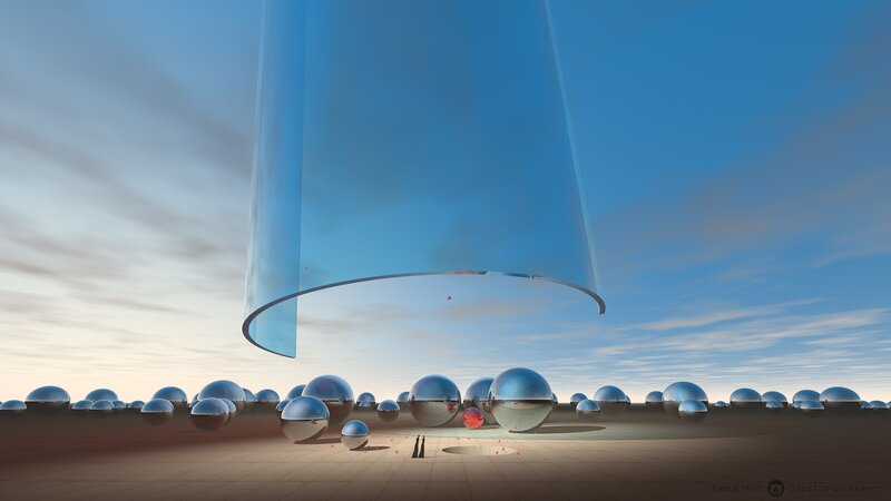 Spherical Objects on Desert