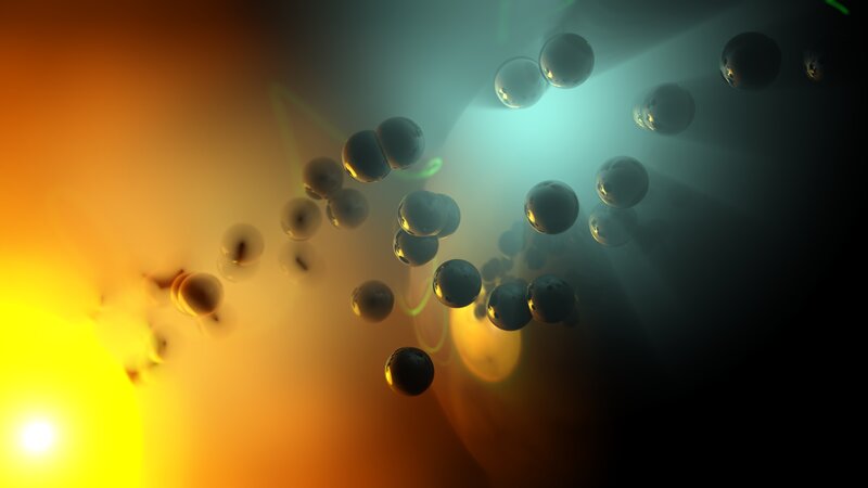 Spherical Particles in Space